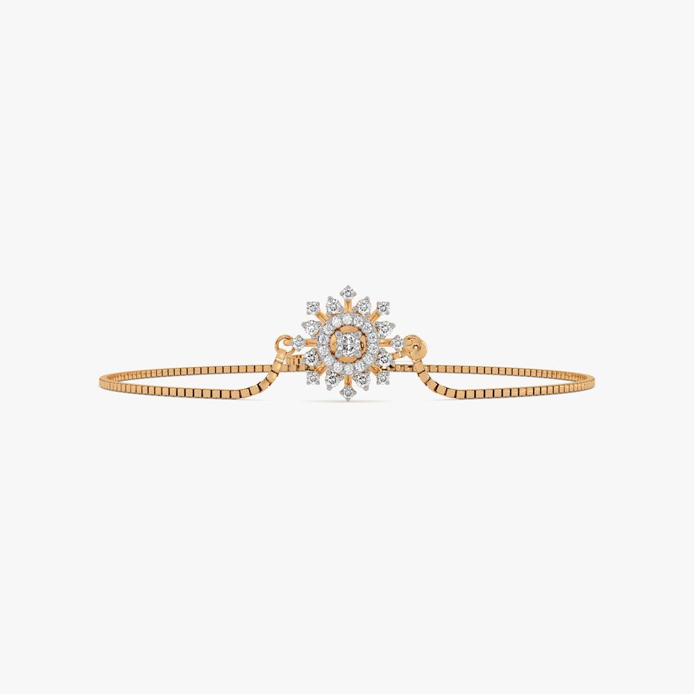 Radiant Starburst Halo Bolo Bracelet