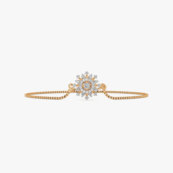 Radiant Starburst Halo Bolo Bracelet