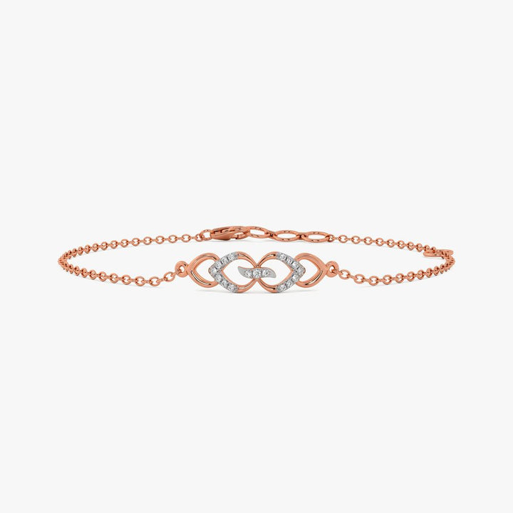 Interlocking Infinity Heart Chain Bracelet