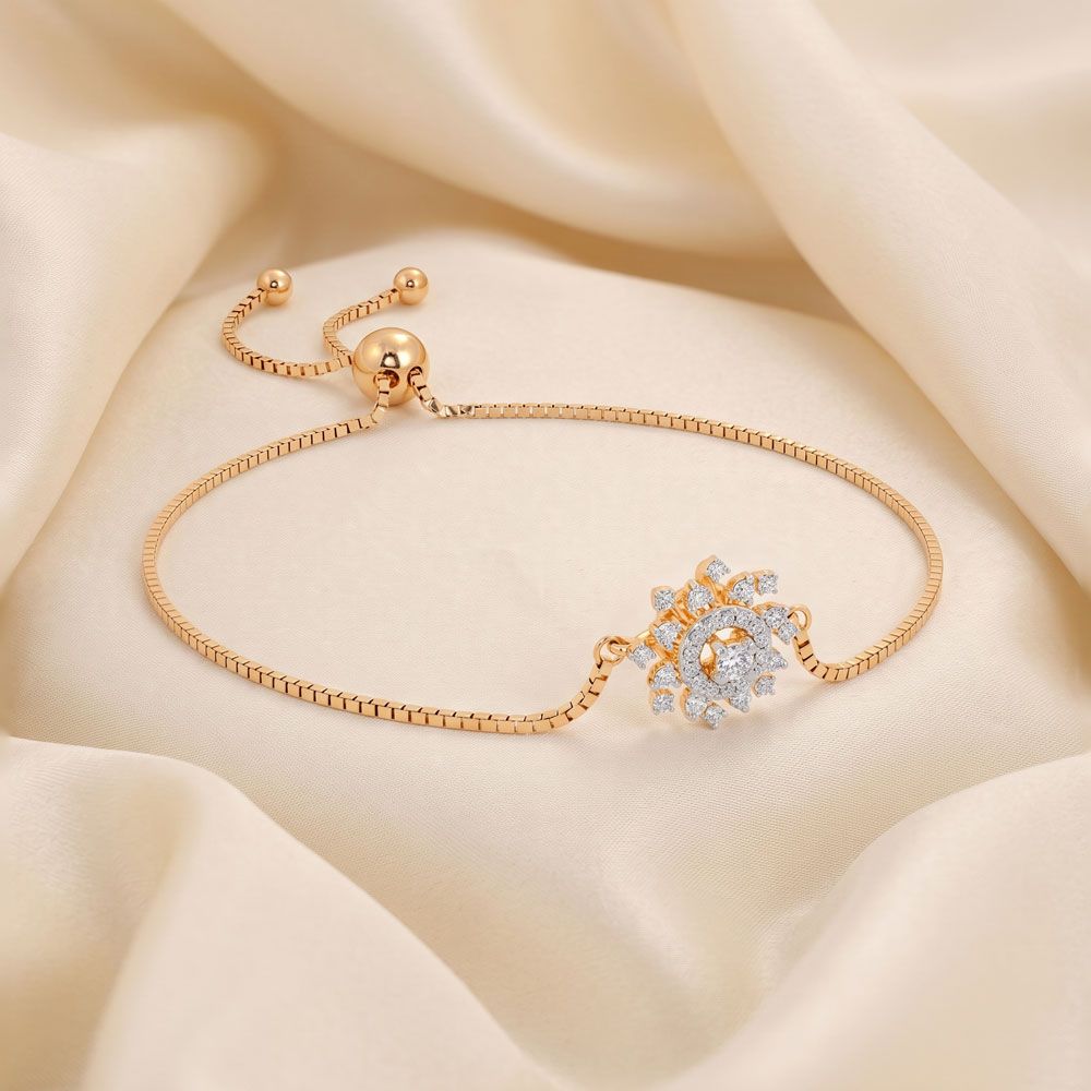 Radiant Starburst Halo Bolo Bracelet