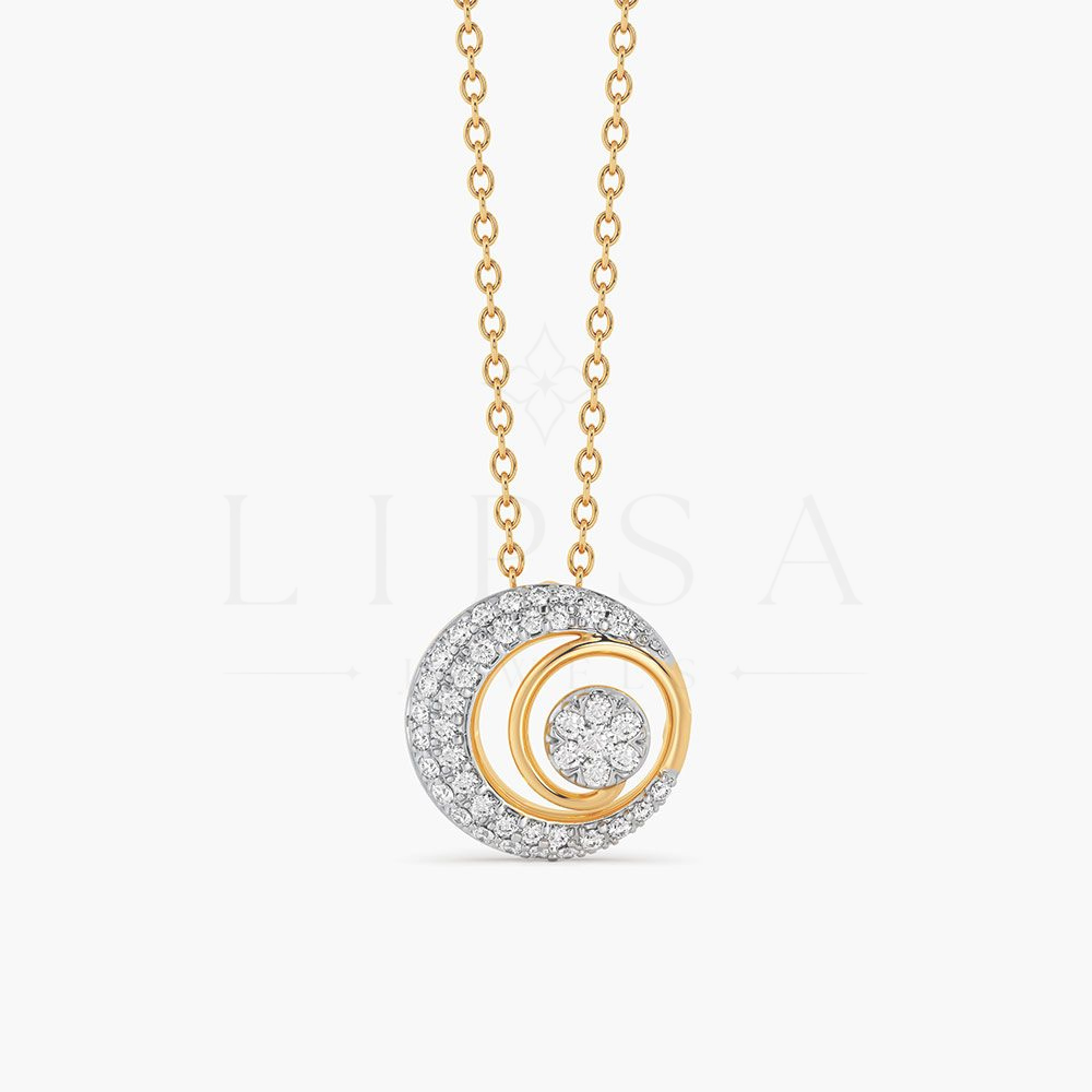 Circular Swirl Cluster Pendant