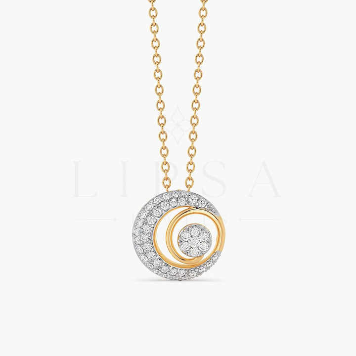 Circular Swirl Cluster Pendant
