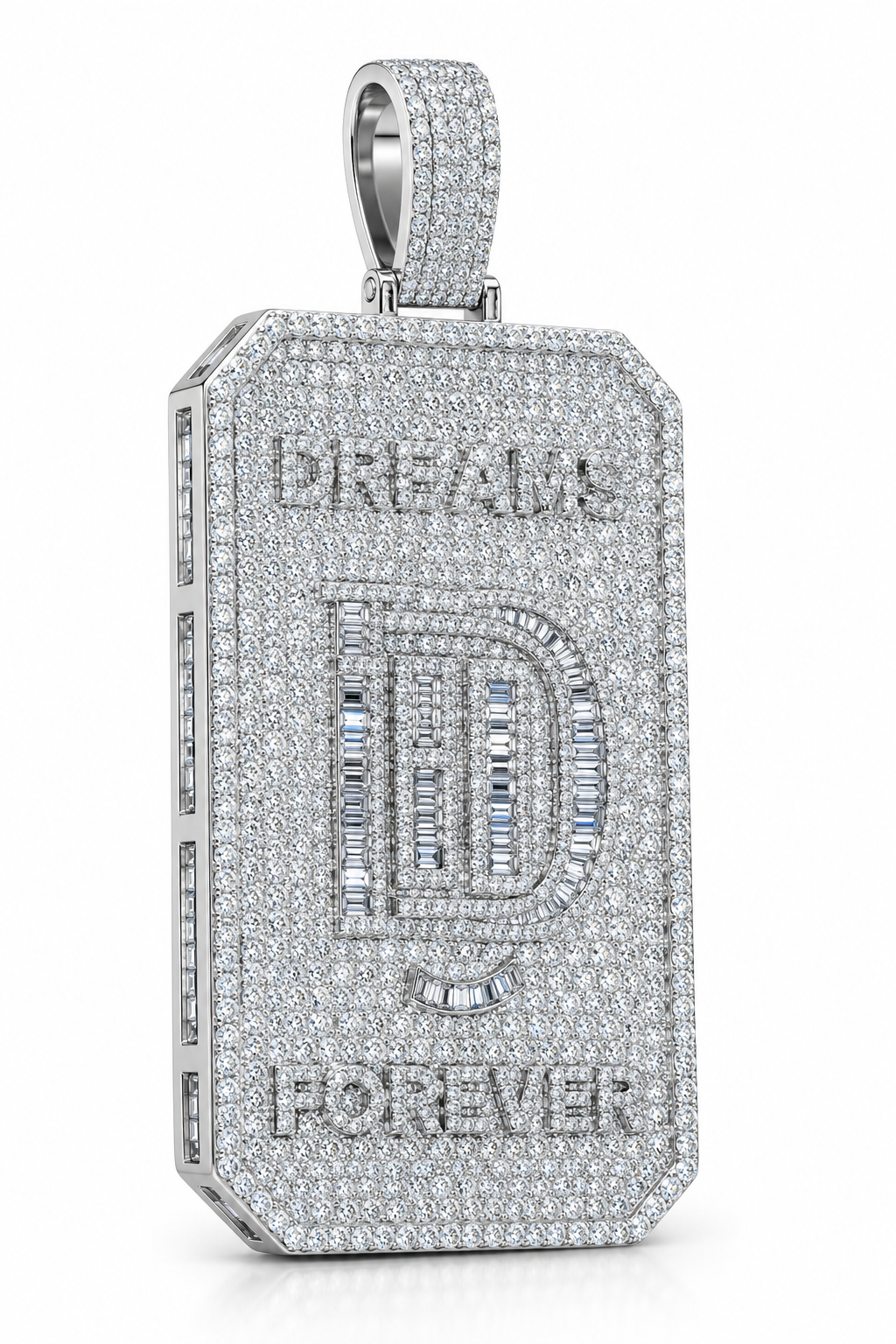 Custom Iced Out Dog Tag Pendant | Made to Order