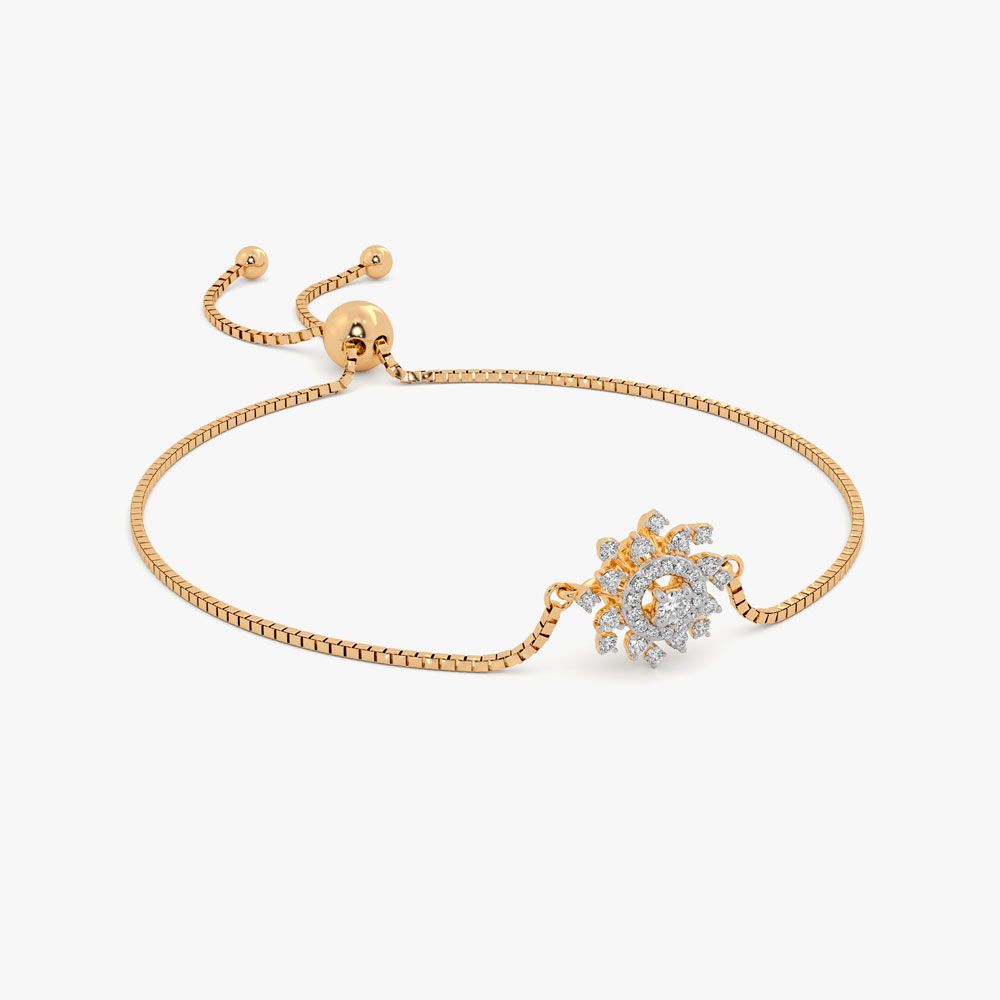 Radiant Starburst Halo Bolo Bracelet