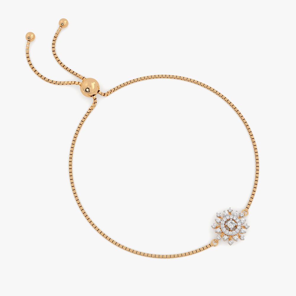 Radiant Starburst Halo Bolo Bracelet