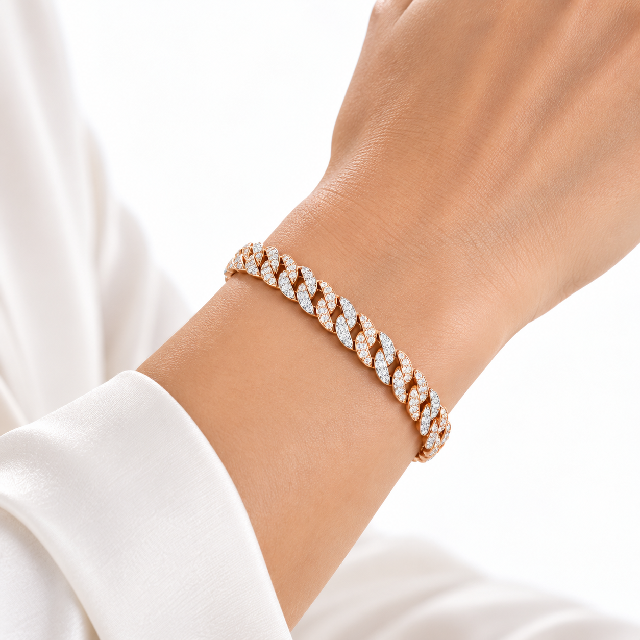 Custom Pavé Cuban Link Bracelet | Made to Order