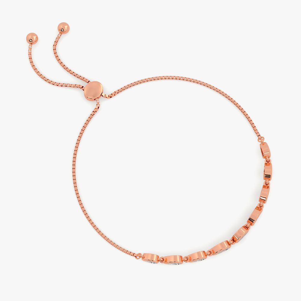 Teardrop Cluster Bolo Bracelet