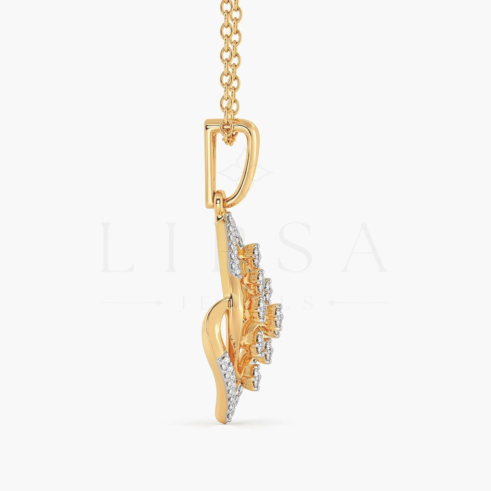 Geometric Diamond Rhombus Pendant