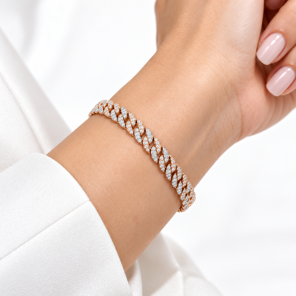 Custom Pavé Cuban Link Bracelet | Made to Order