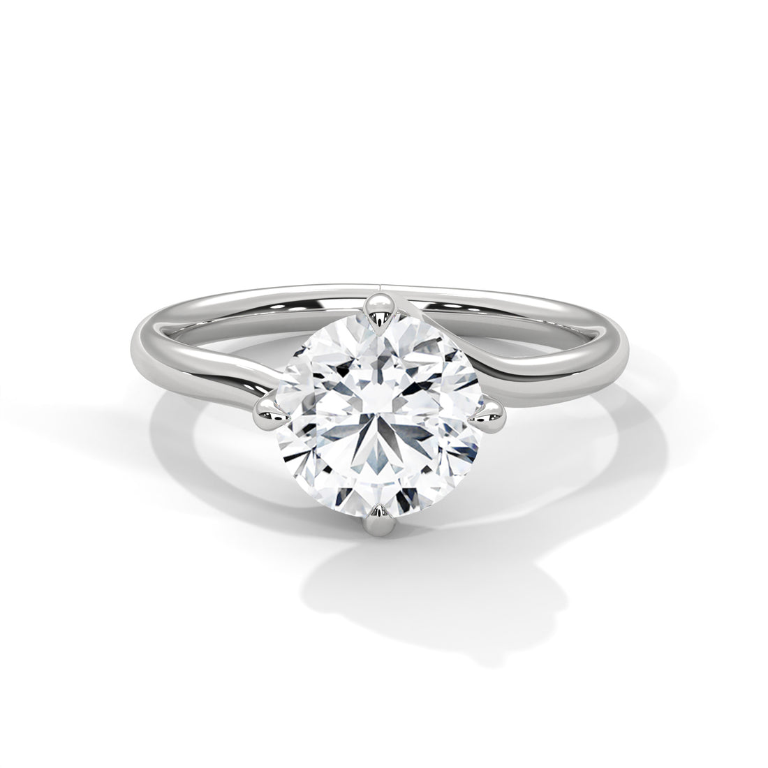 Rose Gold Round Cut Classic Solitaire Engagement Ring