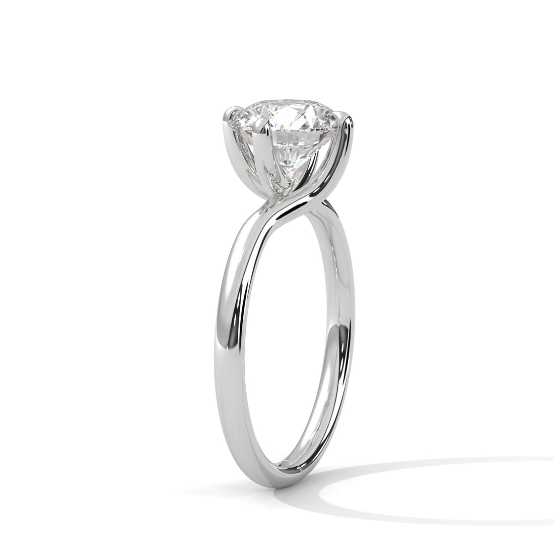 Rose Gold Round Cut Classic Solitaire Engagement Ring