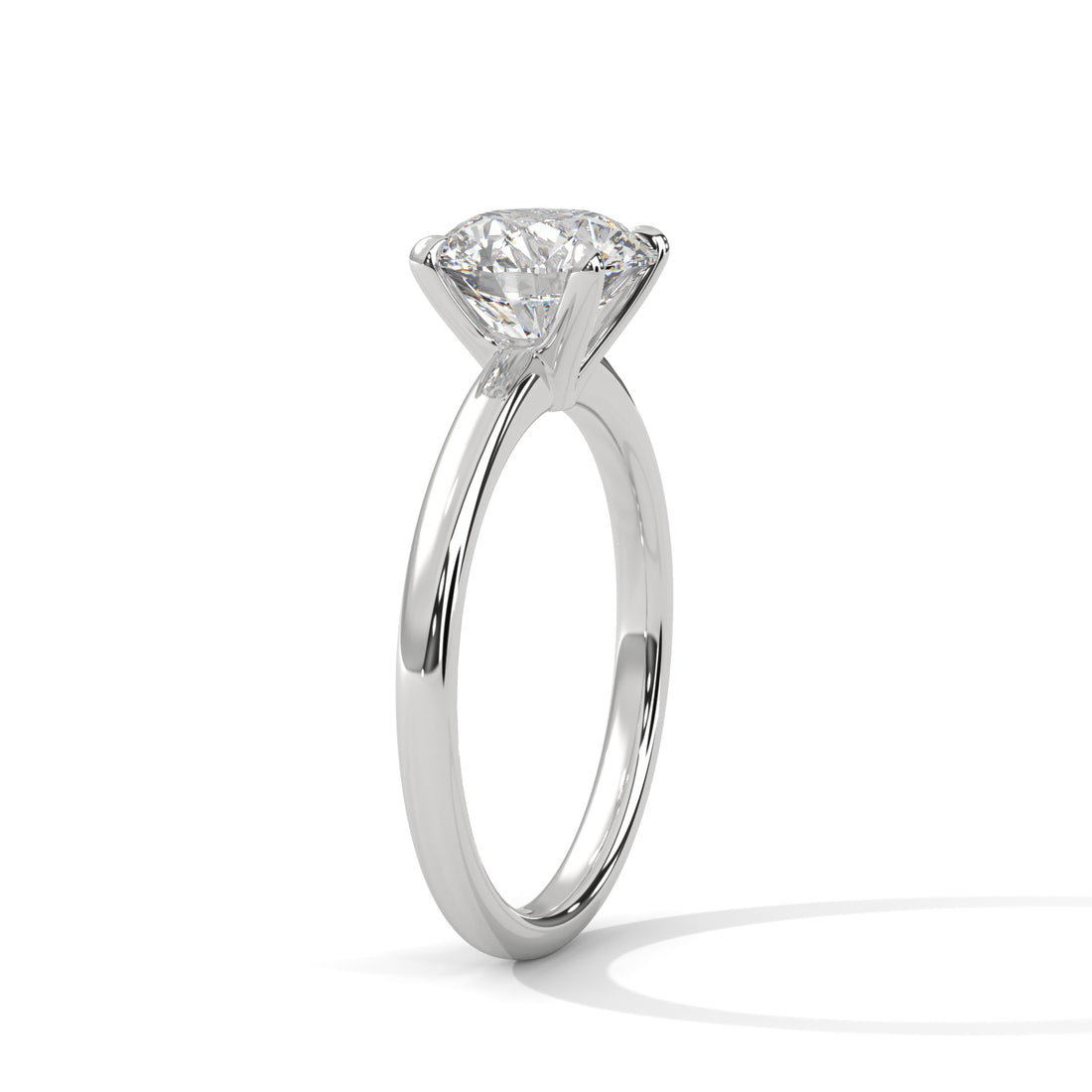 Rose Gold Round Cut Classic Four-Prong Solitaire Engagement & Anniversary Ring