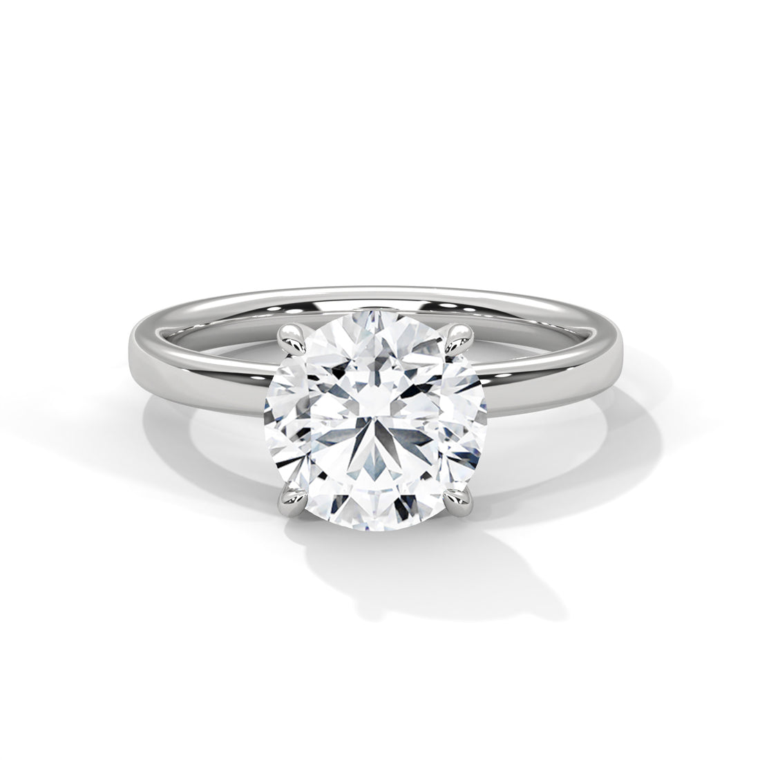 Rose Gold Round Cut Classic Four-Prong Solitaire Engagement & Anniversary Ring