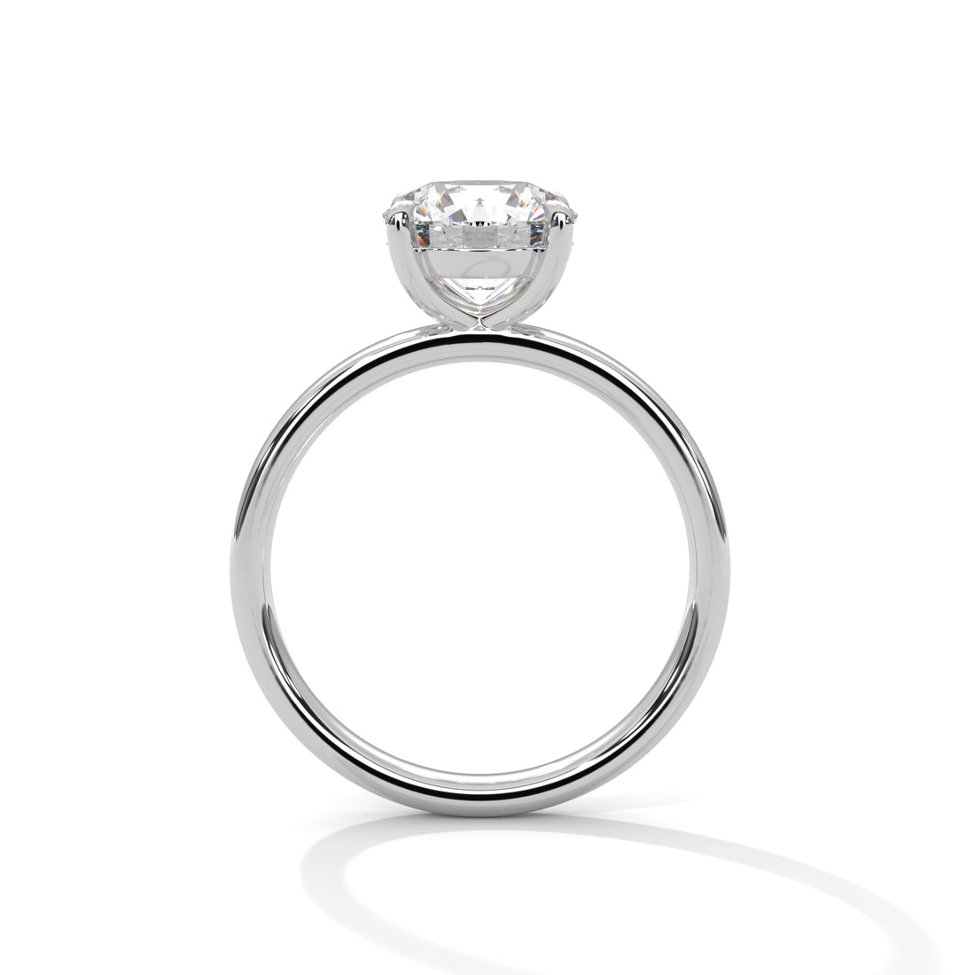 Rose Gold Round Cut Classic Four-Prong Solitaire Engagement & Anniversary Ring
