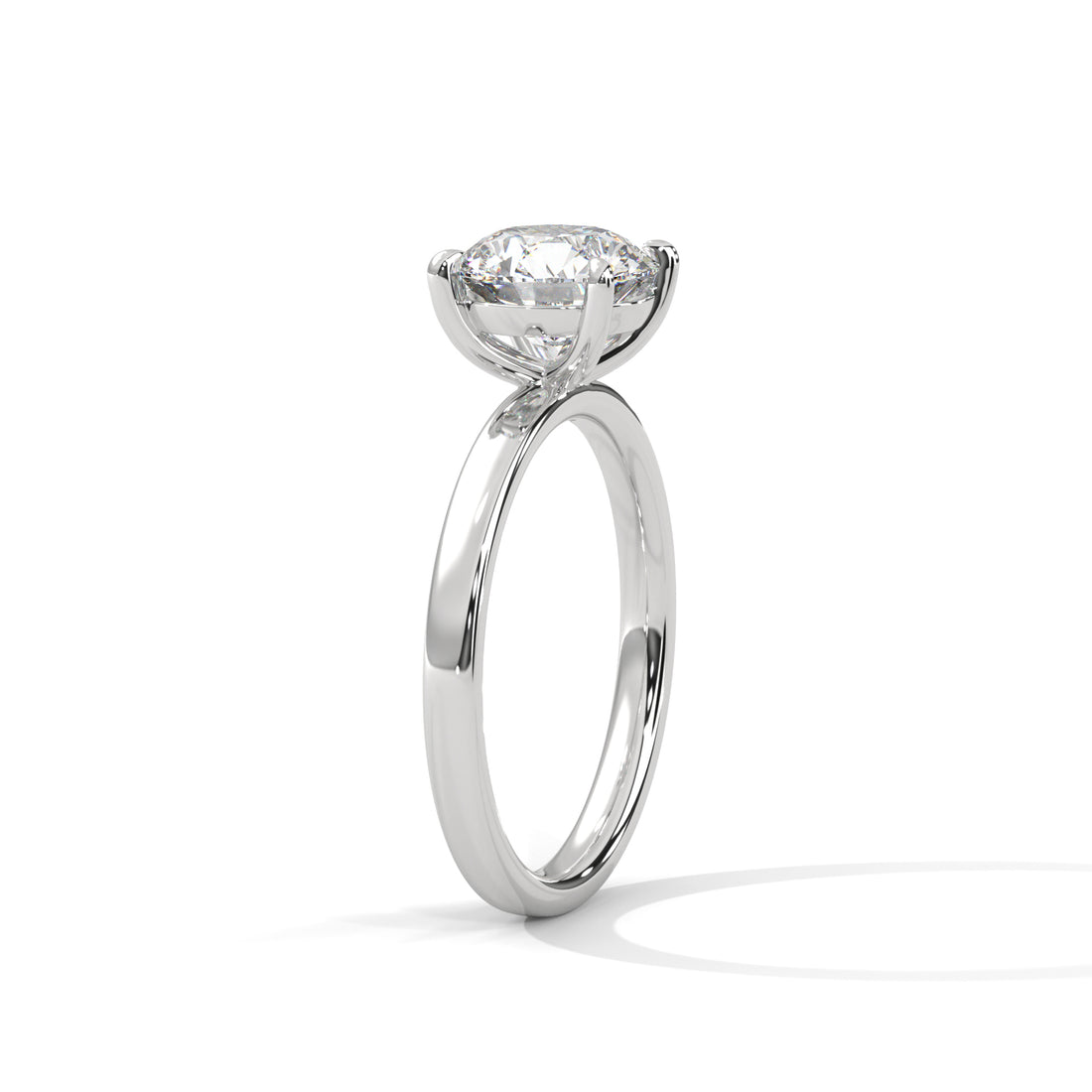 Rose Gold Round Cut Classic Four-Prong Solitaire Engagement & Anniversary Ring