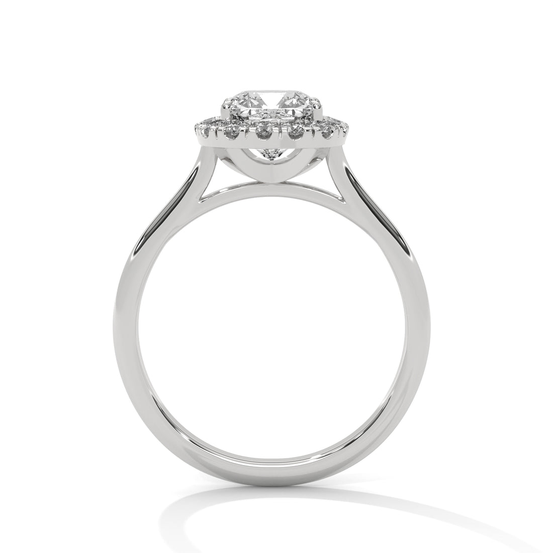Rose Gold Cushion Cut Diamond Halo Solitaire Engagement & Anniversary Ring