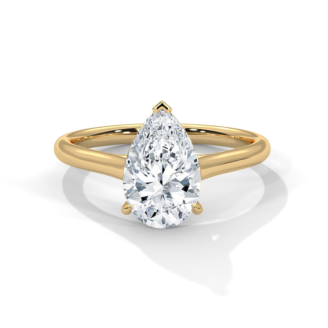 Pear Cut Solitaire Engagement & Anniversary Ring