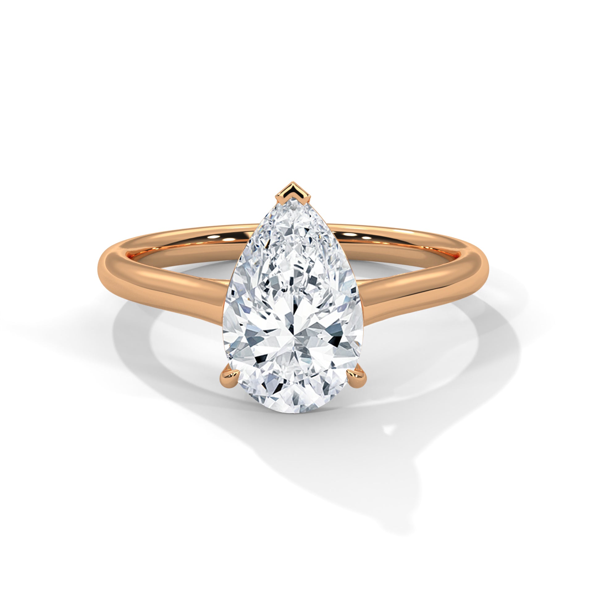 Pear Cut Solitaire Engagement & Anniversary Ring
