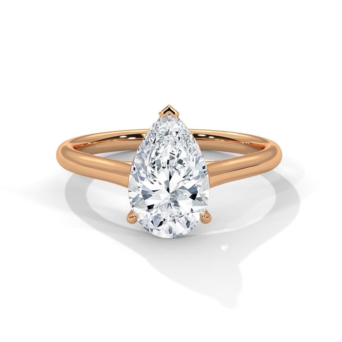 Pear Cut Solitaire Engagement & Anniversary Ring