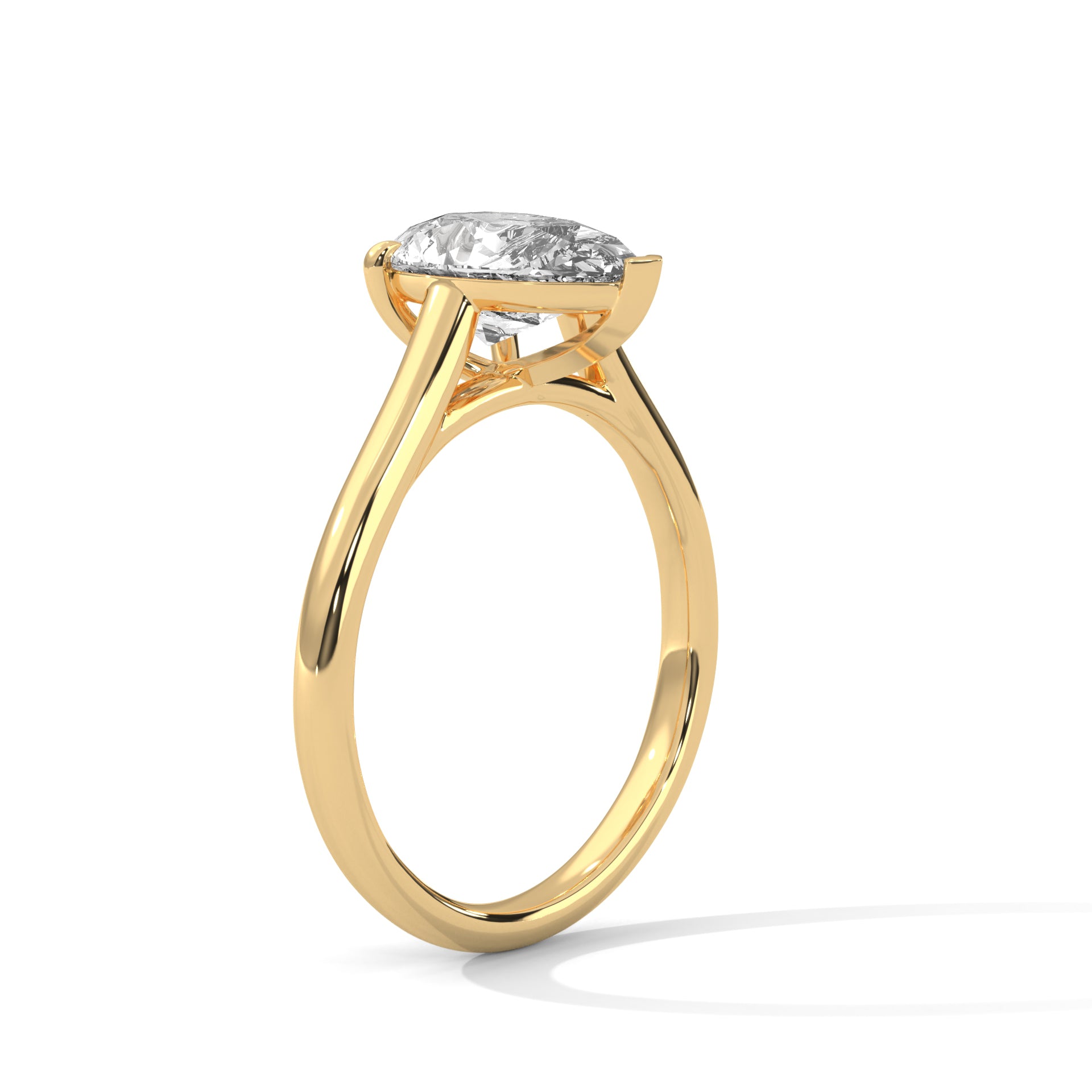 Pear Cut Solitaire Engagement & Anniversary Ring