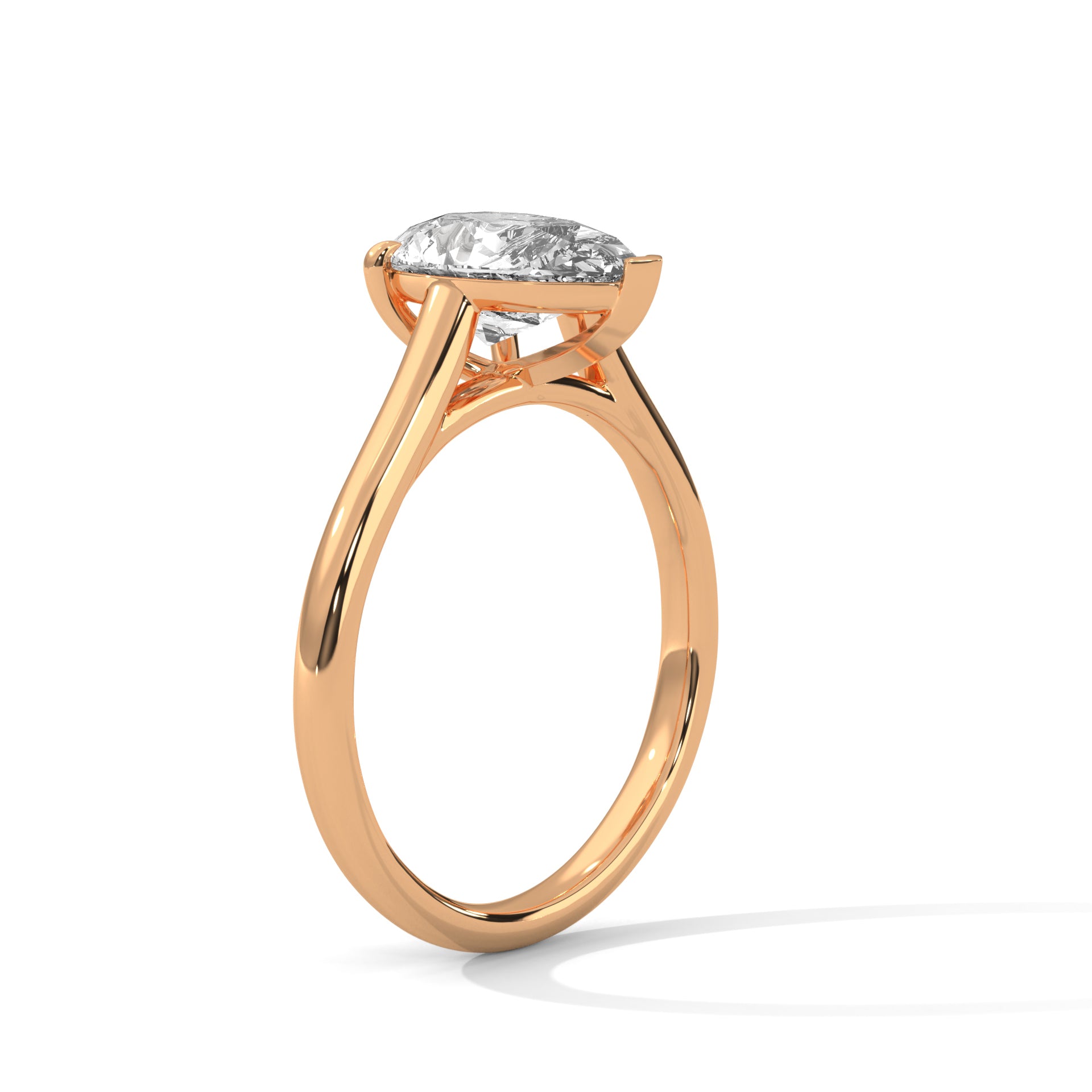 Pear Cut Solitaire Engagement & Anniversary Ring