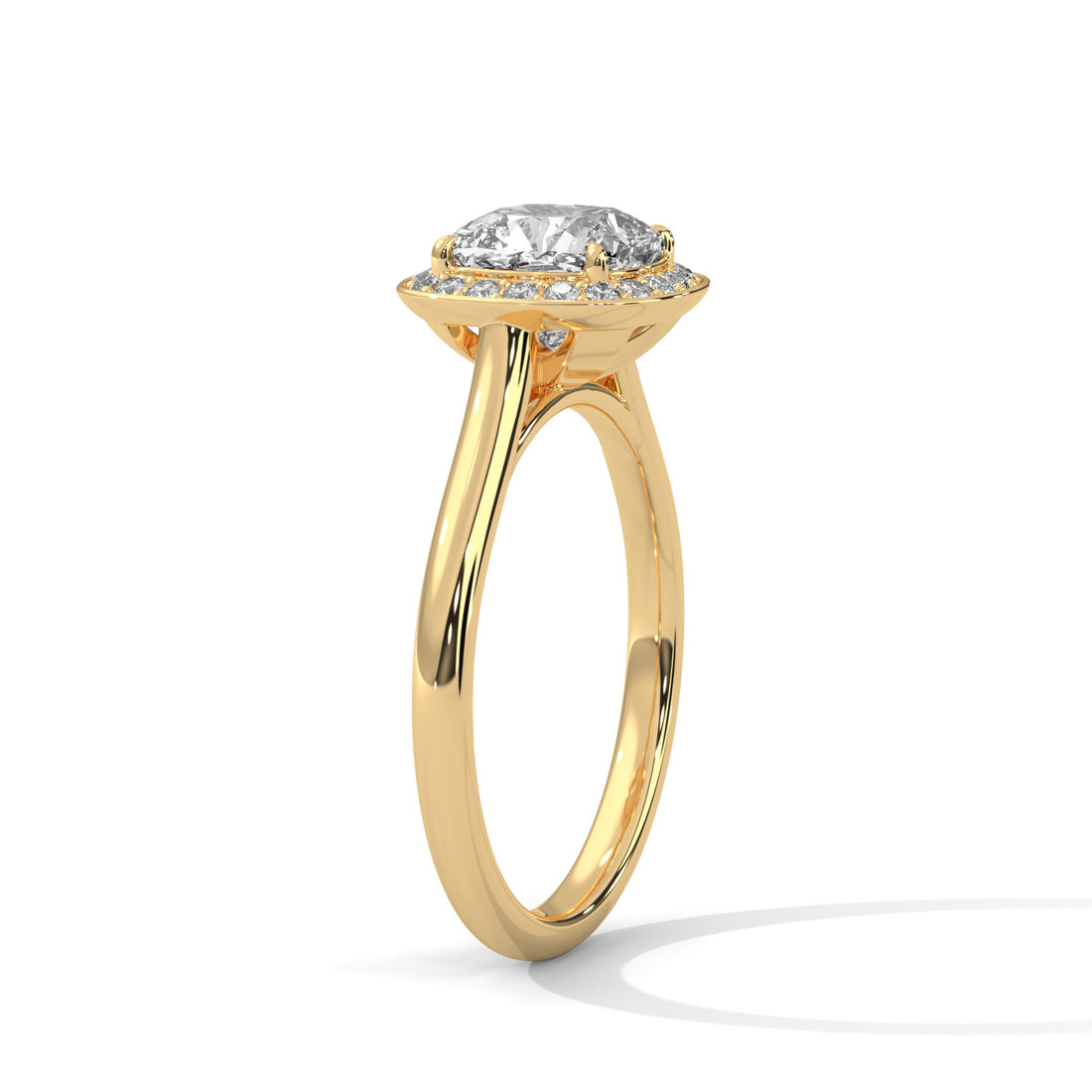 Cushion Cut Halo Engagement & Anniversary Ring