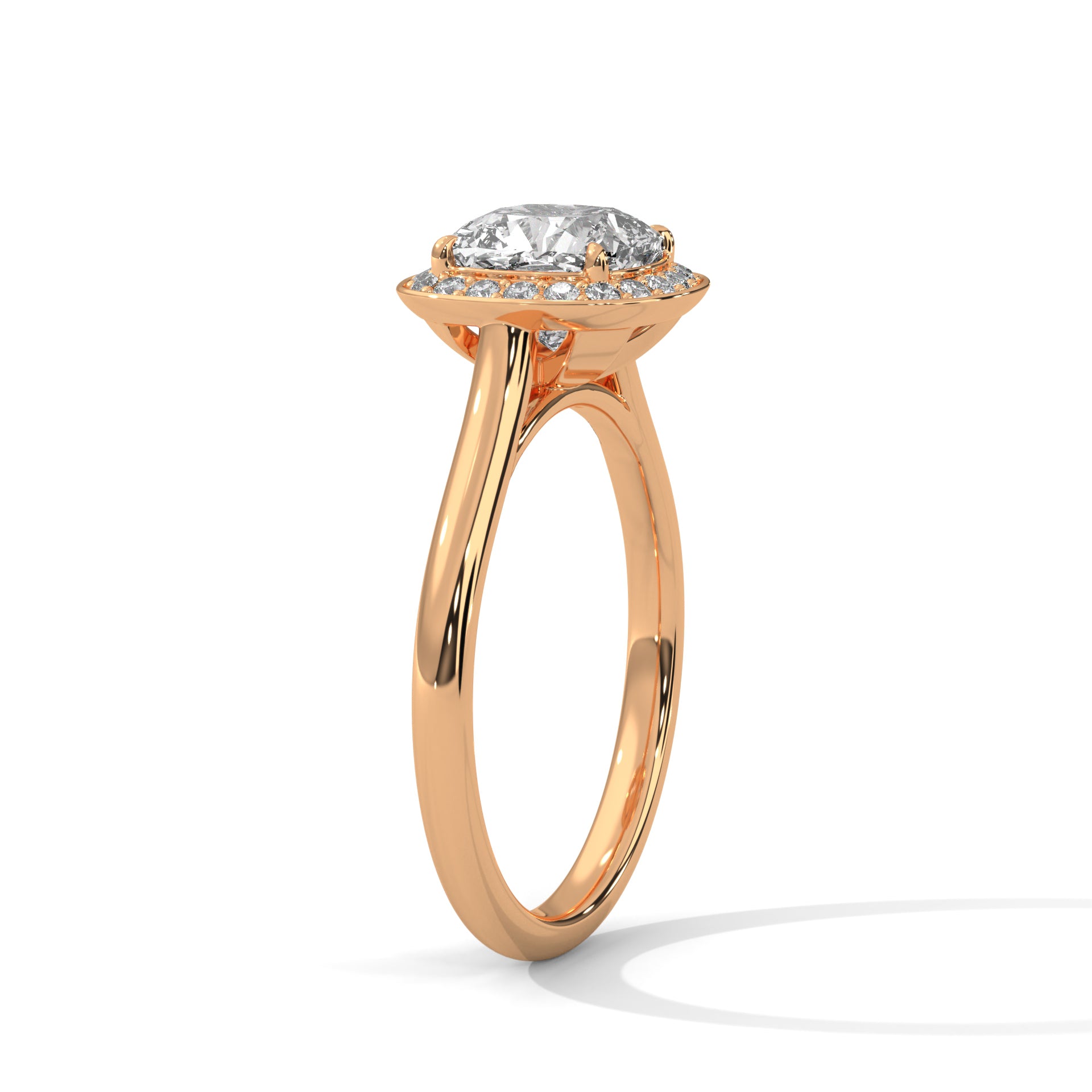 Cushion Cut Halo Engagement & Anniversary Ring