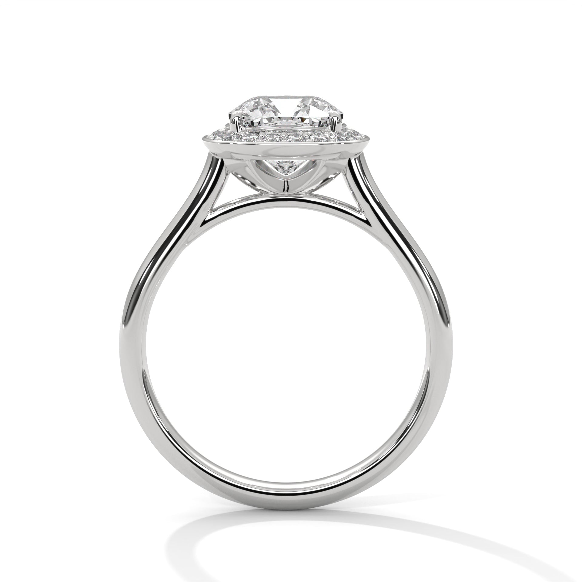Cushion Cut Halo Engagement & Anniversary Ring