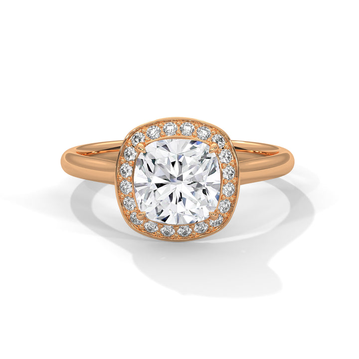 Cushion Cut Halo Engagement & Anniversary Ring
