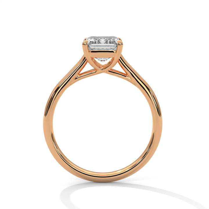 Emerald Cut Solitaire Engagement & Anniversary Ring