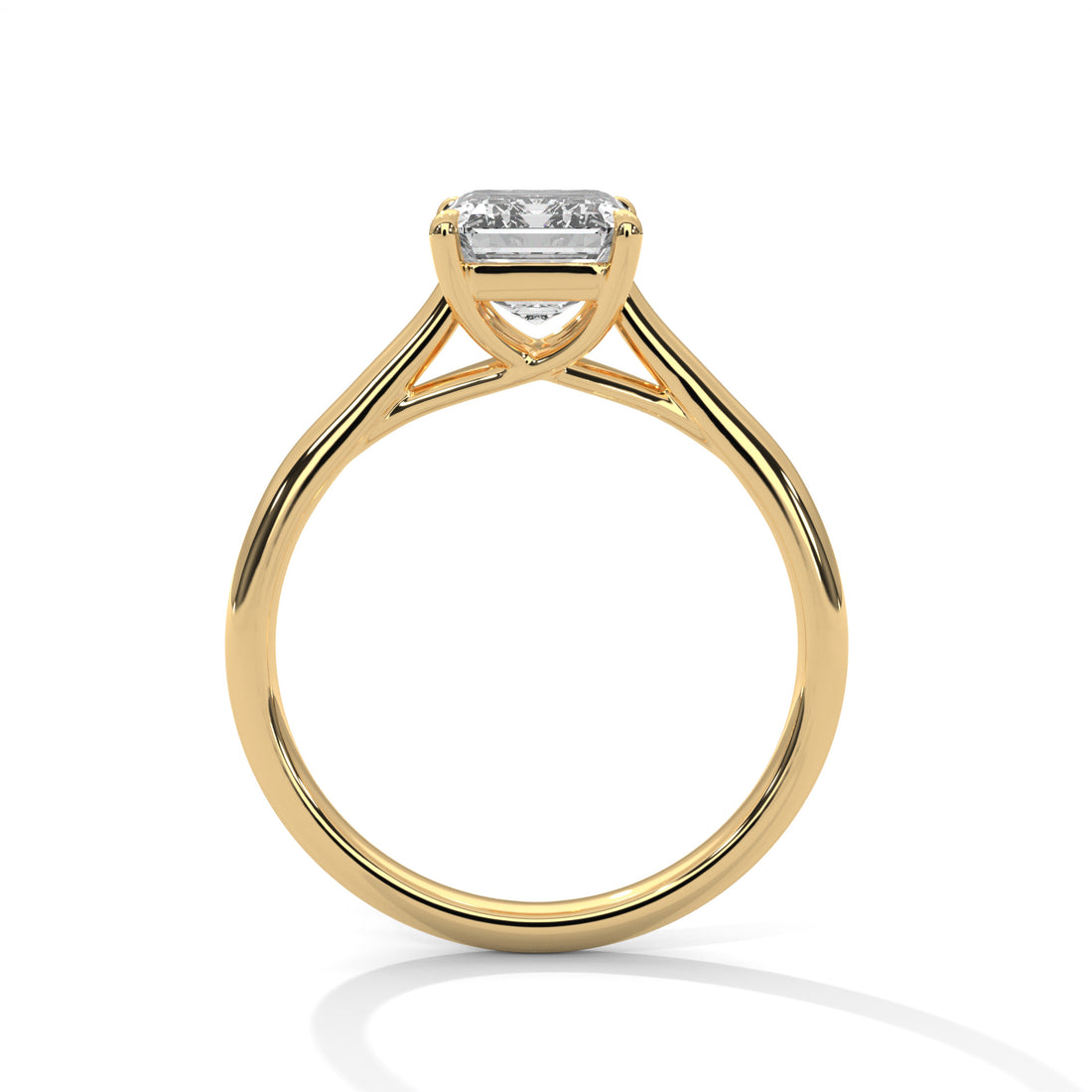 Emerald Cut Solitaire Engagement & Anniversary Ring