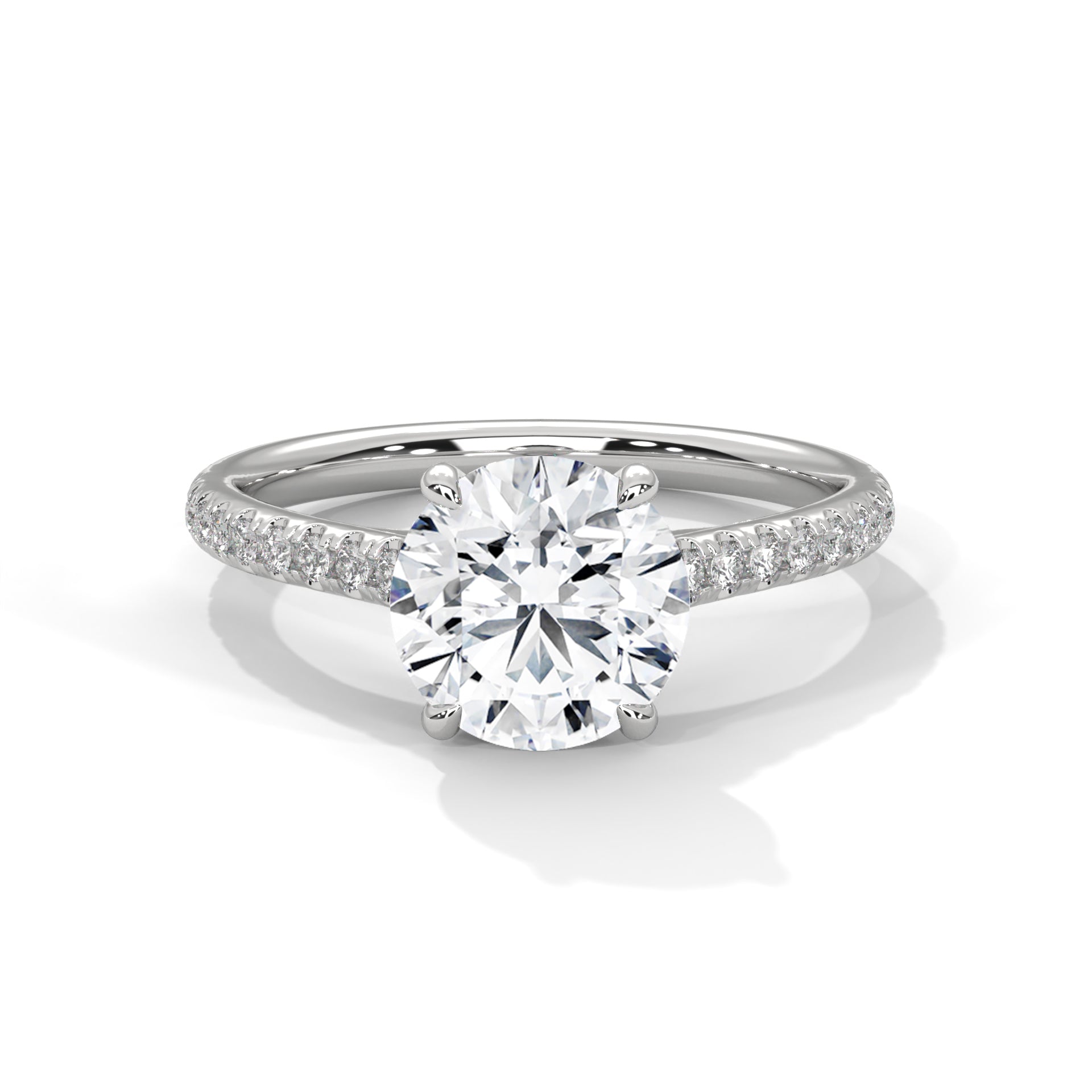 Rose Gold Oval Cut Three Stone Pear Side Engagement & Anniversary Ring