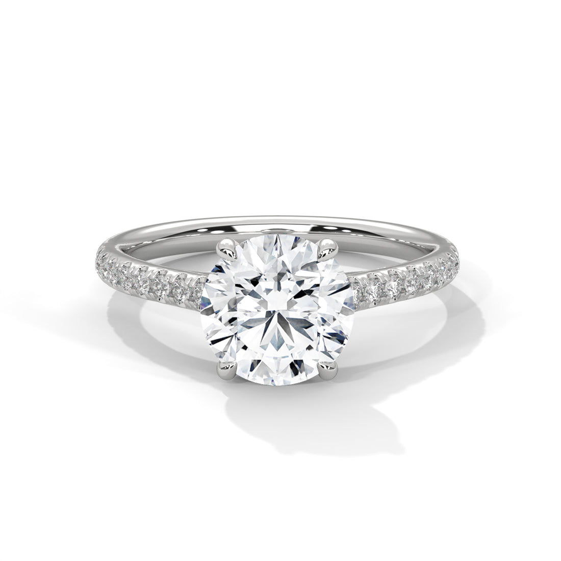 Rose Gold Oval Cut Three Stone Pear Side Engagement & Anniversary Ring