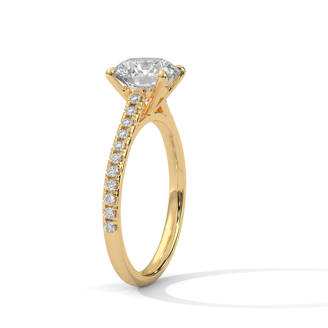 Rose Gold Oval Cut Three Stone Pear Side Engagement & Anniversary Ring