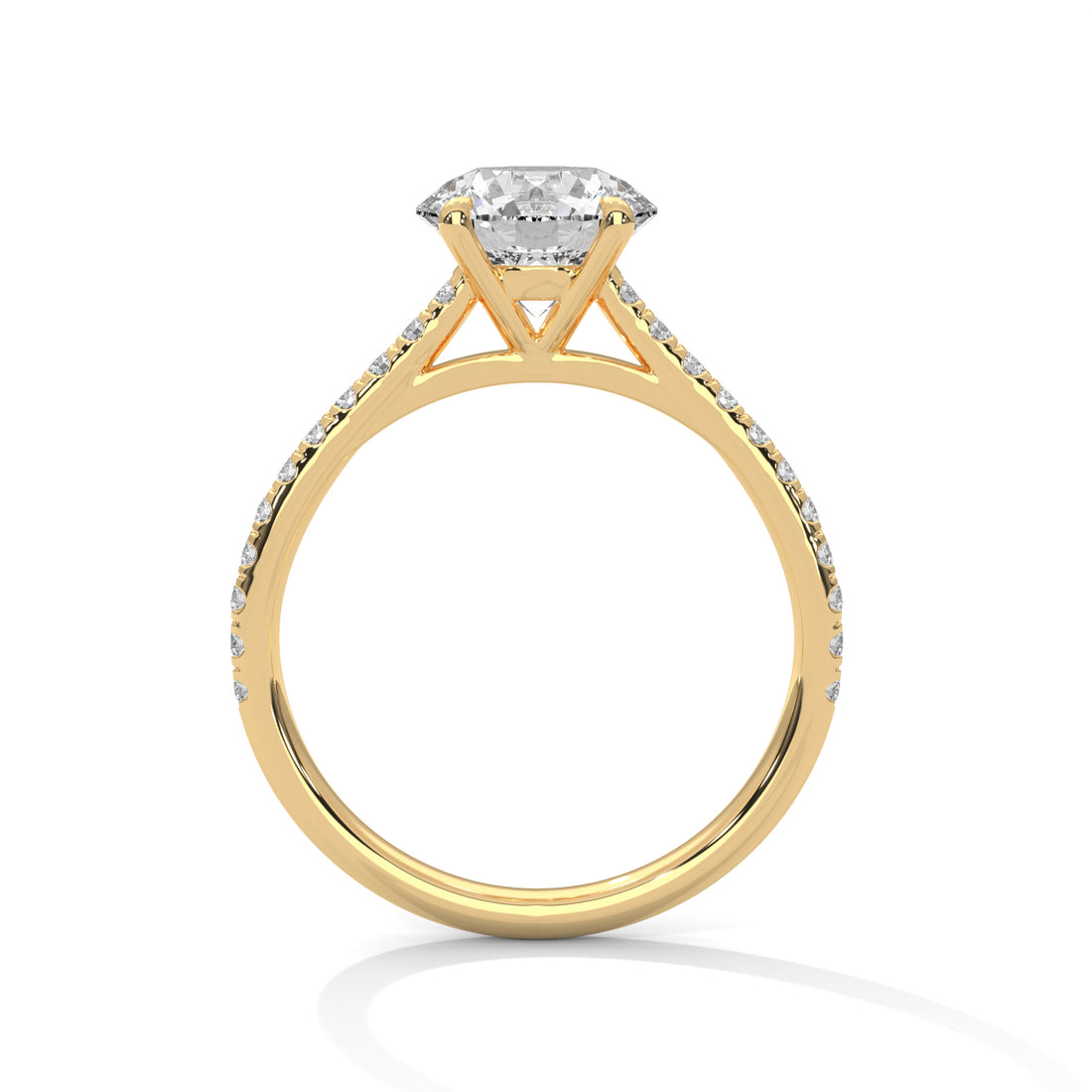 Rose Gold Oval Cut Three Stone Pear Side Engagement & Anniversary Ring