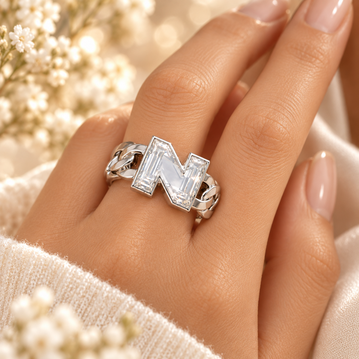 N Initial Chain Link Ring