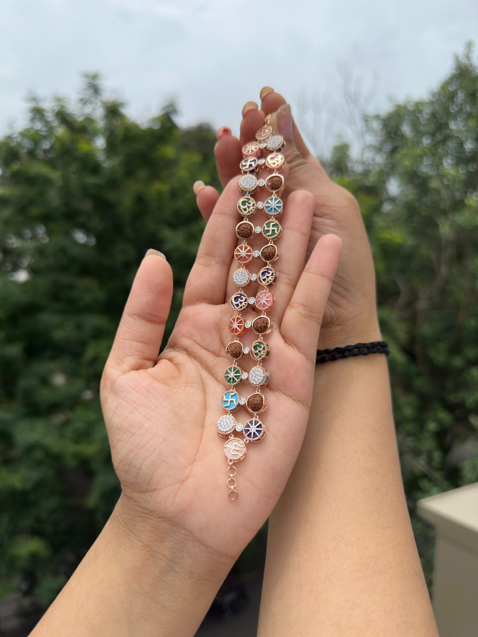Rose Gold Spiritual Charm Bracelet