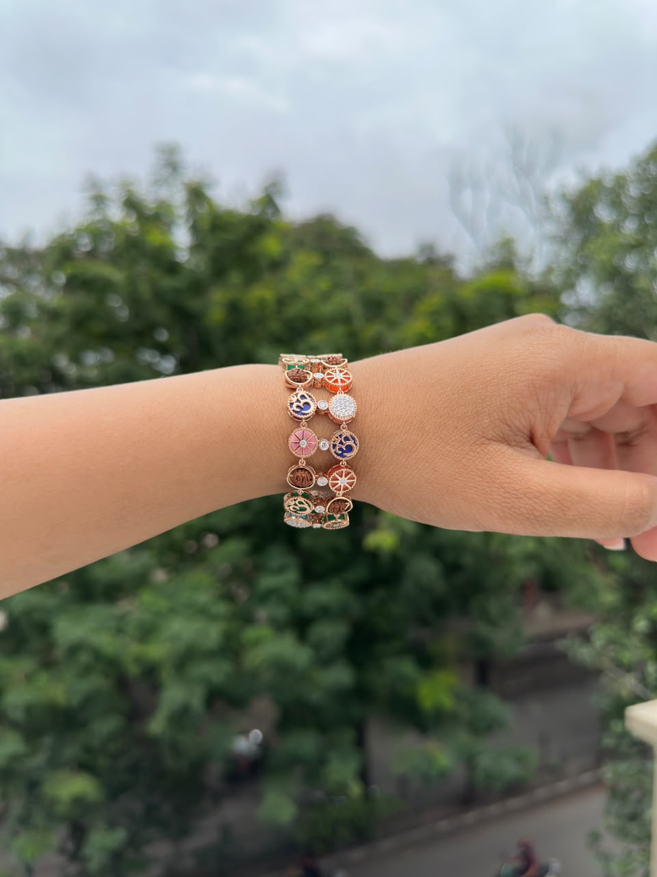 Rose Gold Spiritual Charm Bracelet