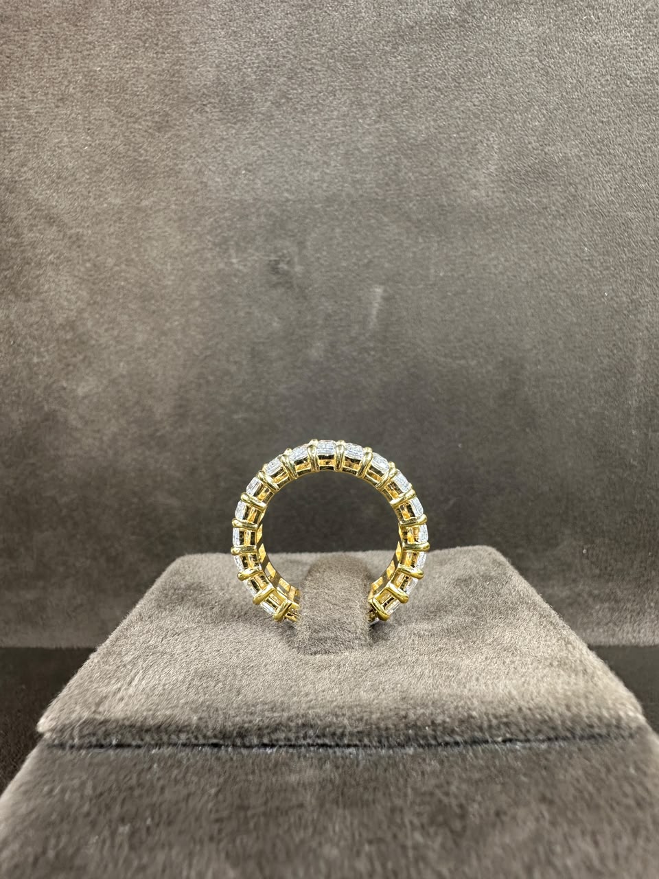 Emerald Cut Full Eternity Band Ring