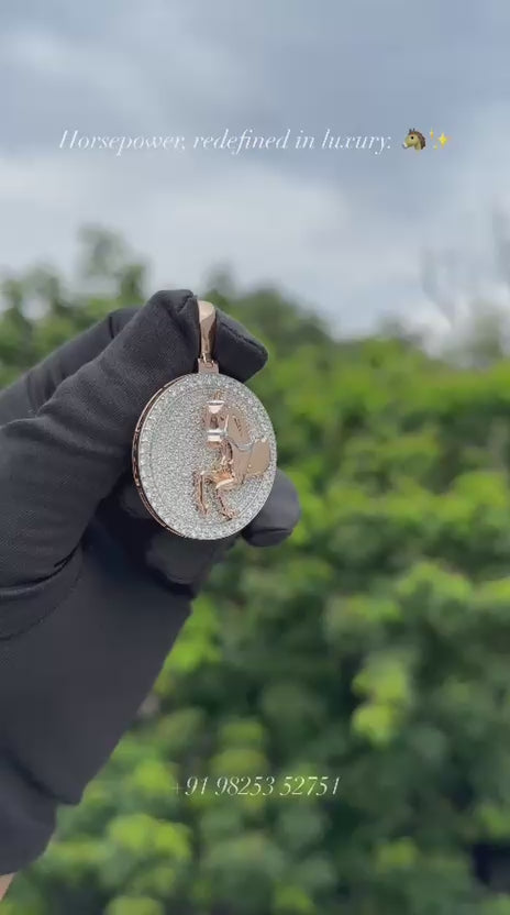 Rose Gold Horse Pendant