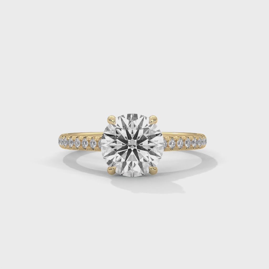 Rose Gold Oval Cut Three Stone Pear Side Engagement & Anniversary Ring