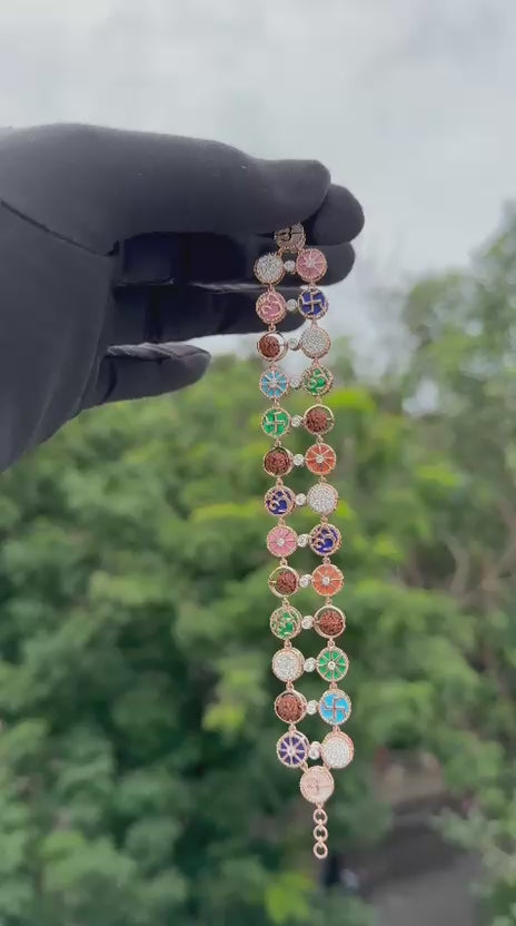 Rose Gold Spiritual Charm Bracelet