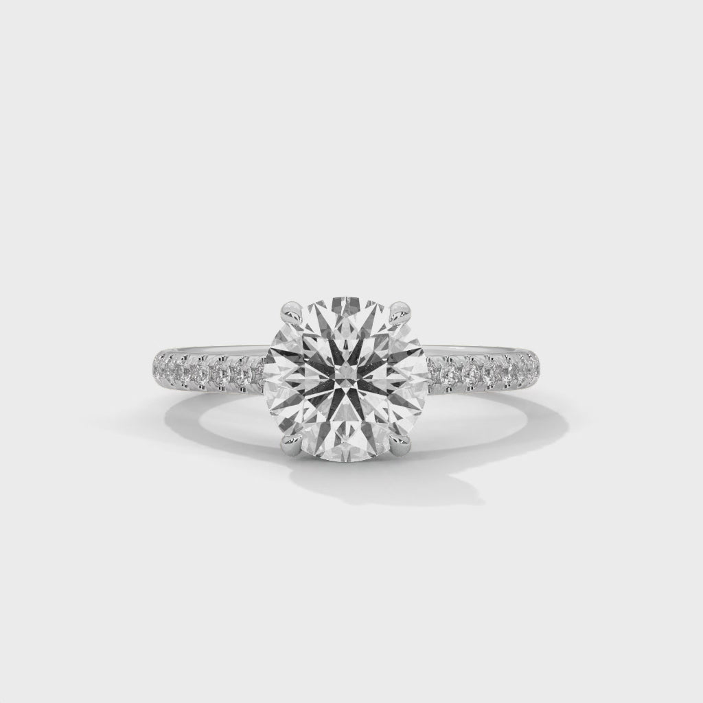 Rose Gold Oval Cut Three Stone Pear Side Engagement & Anniversary Ring