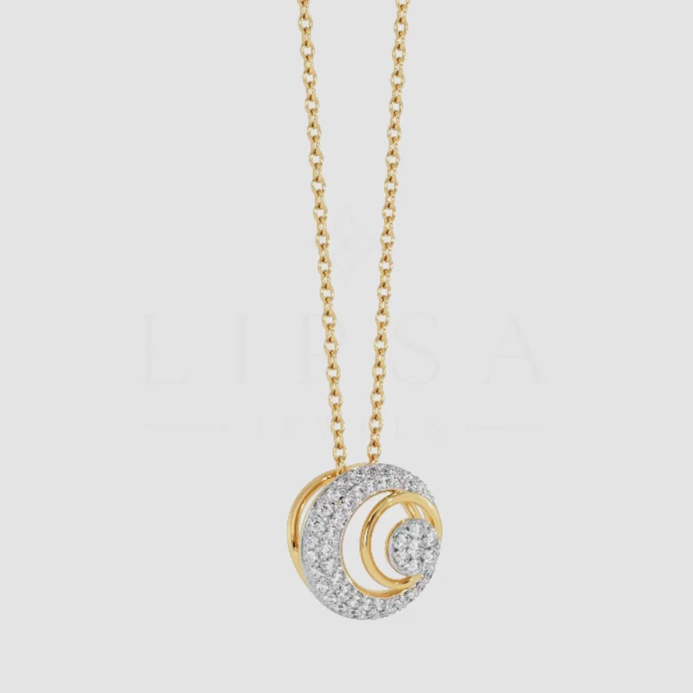 Circular Swirl Cluster Pendant